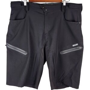 Arsuxeo Mens Mountain Bike Shorts Black Water Resistant Cycling Size XL